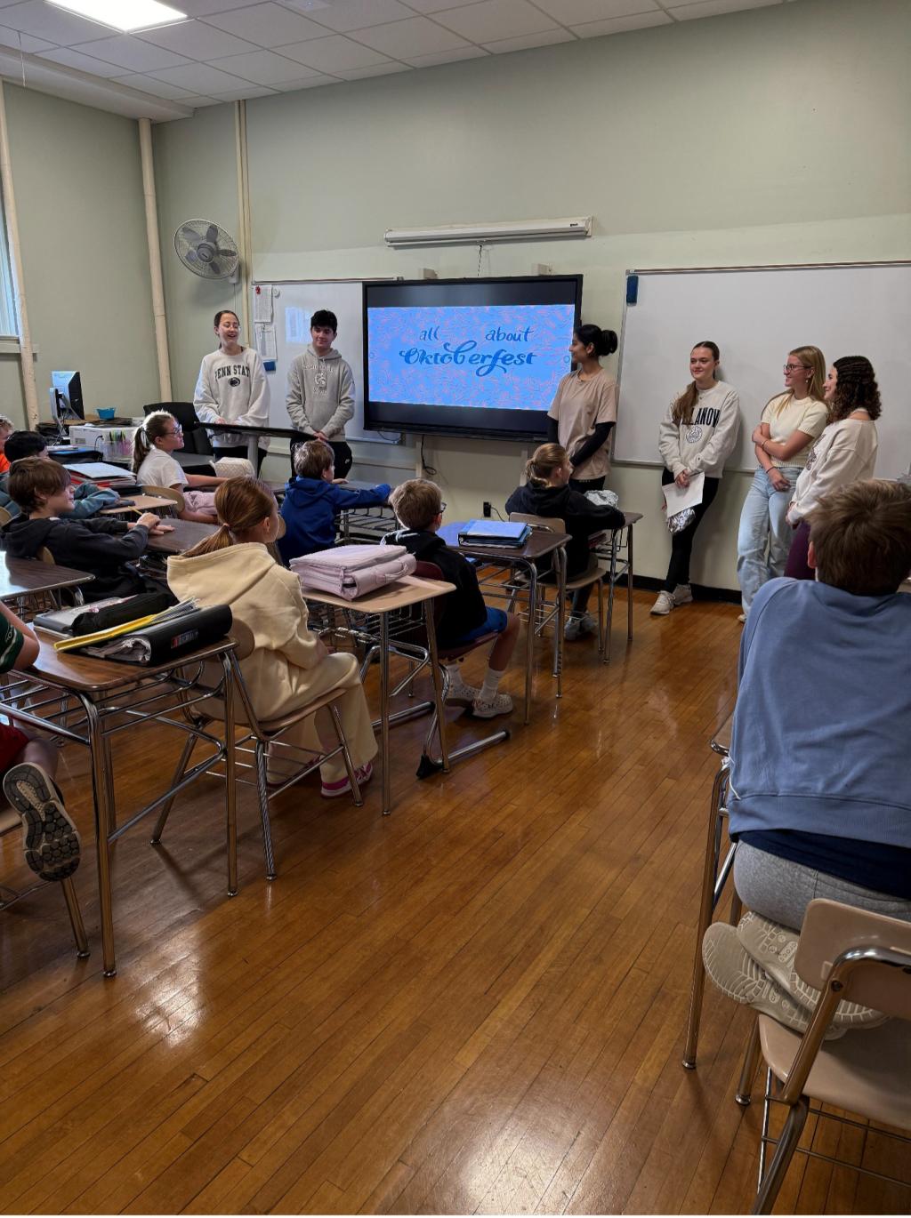 Garden City High School German students bring Oktoberfest fun to middle school